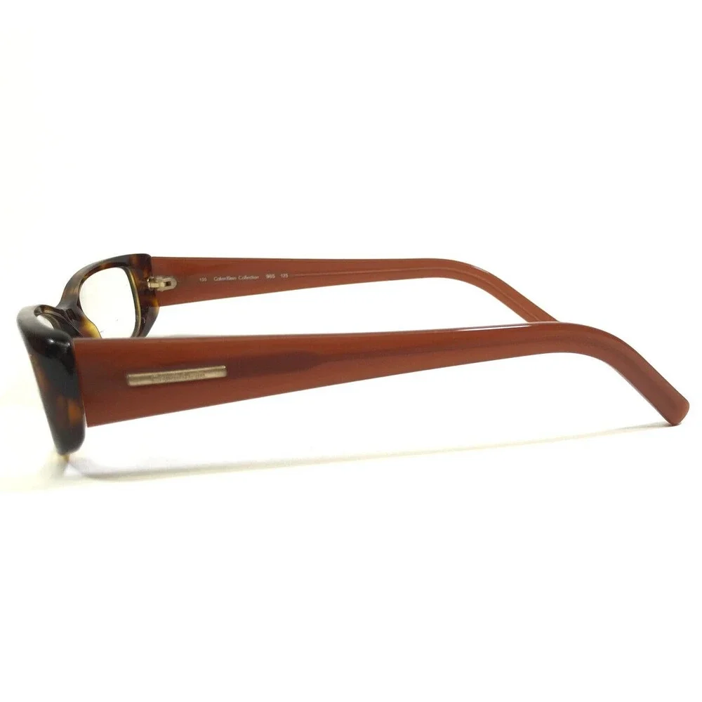 Calvin Klein Eyeglasses Frames 965 125 Tortoise Brown Red Cat Eye 53-15-135